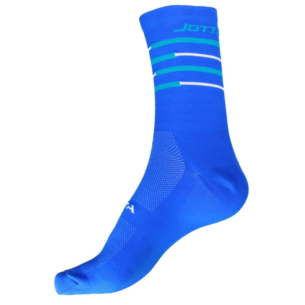 Medias Para Ciclismo Azul Bandas Agua 10-12