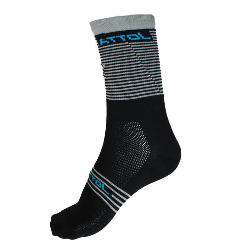 Medias Para Ciclismo Negras Speed Gris 10-12