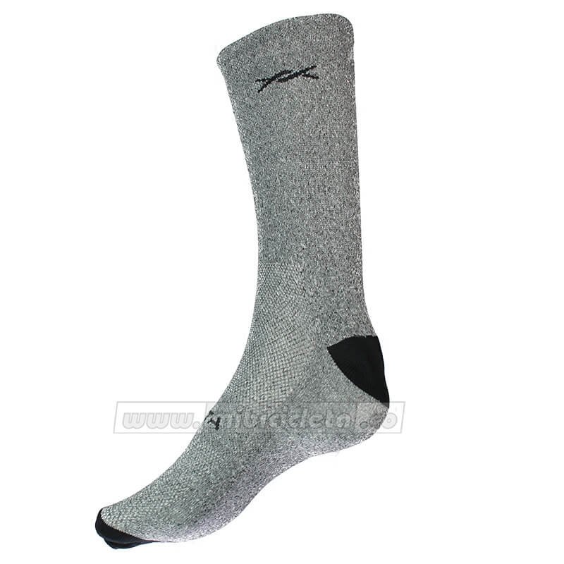Medias Para Ciclismo Gris Jaspe 10-12