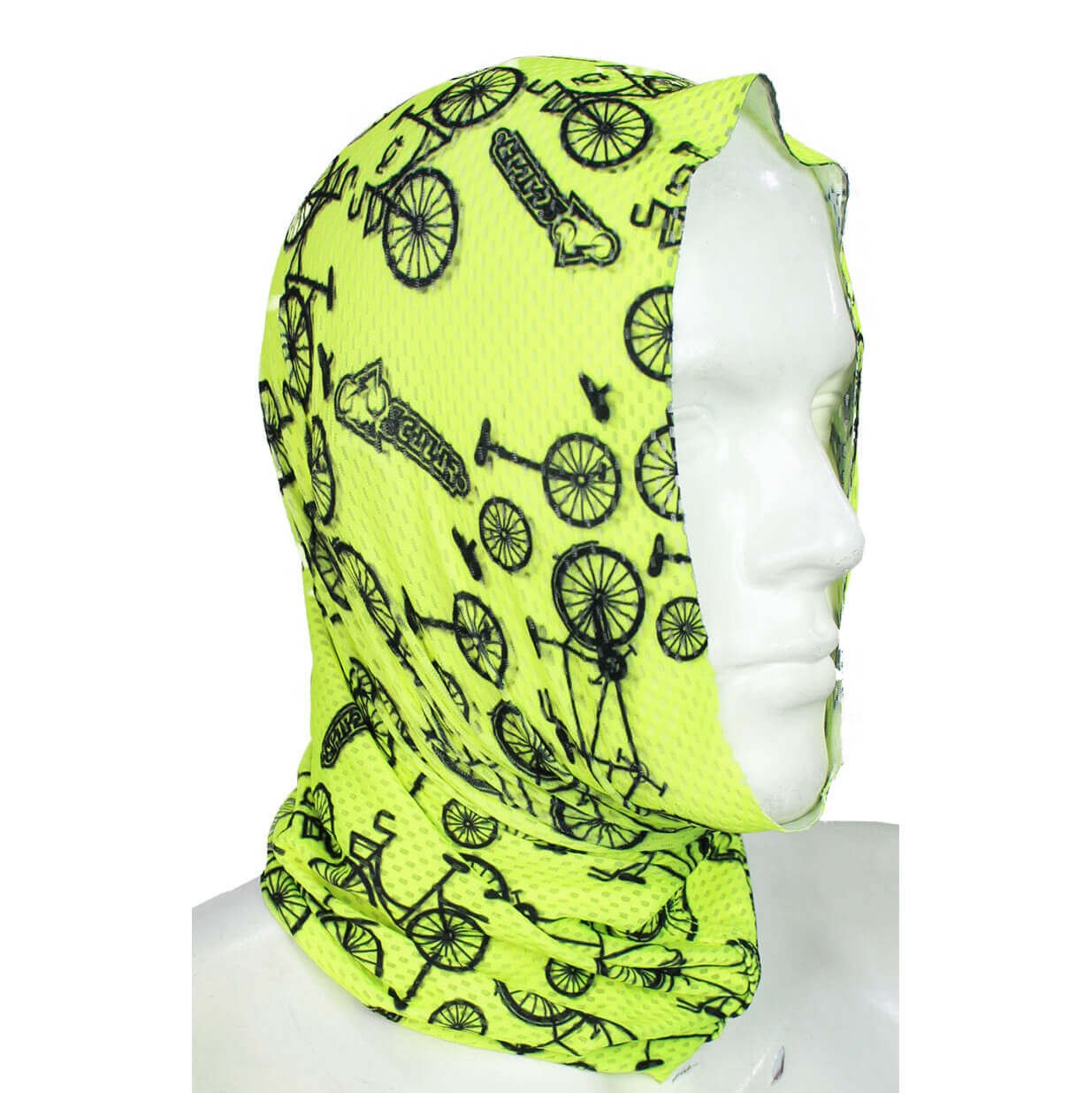 Cogote Microperforado Cycles Amarillo Neon Multifuncional