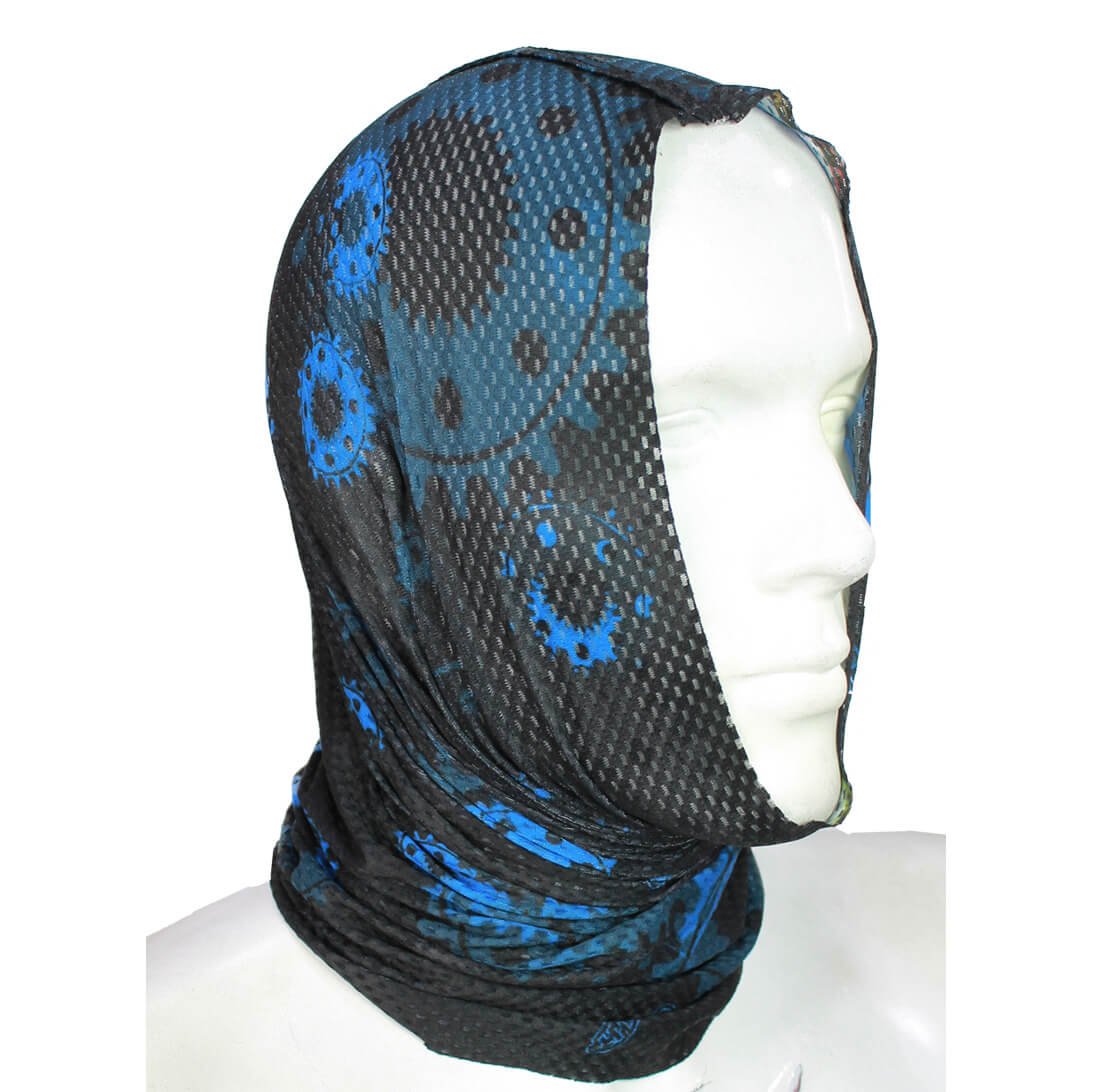 Cogote Microperforado Piñon Azul Multifuncional
