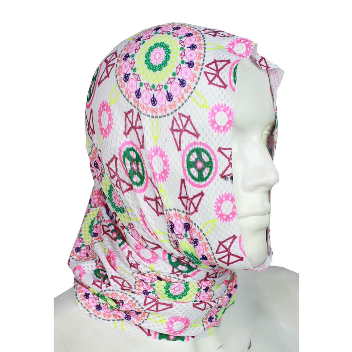 Cogote Microperforado Mandalas Pink Multifuncional