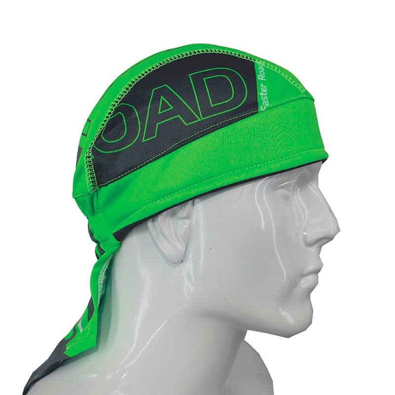 Pañoleta de Ciclismo Estampada Scalar Resortada Road Verde Neon