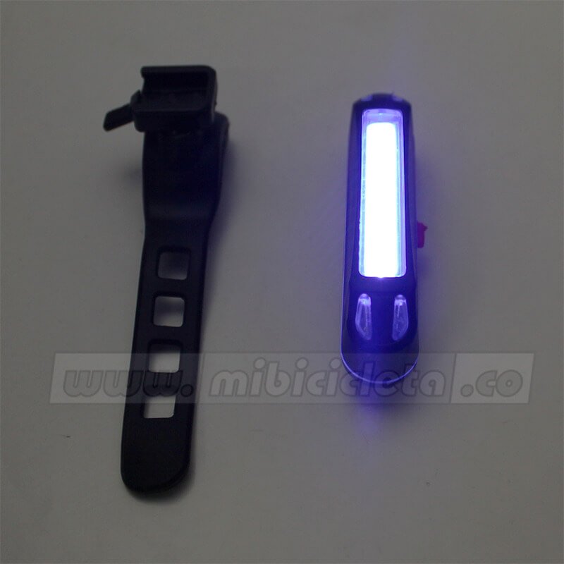 Luz Trasera/Delantera Rb 100 Lm Azul/Rojo Recargable Dc-261 - Imagen 2