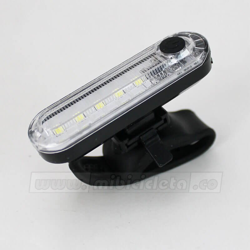 Luz Trasera/Delantera 5 Leds Blanco Volcano Recargable 4 Modos Rbk056