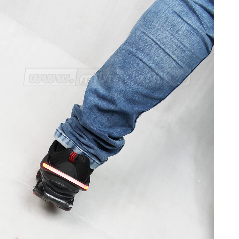 Luces Para Pantalon/Calzado Leds Rojo Tipo Diadema Reflectiva Yz606 (Par) - Imagen 4