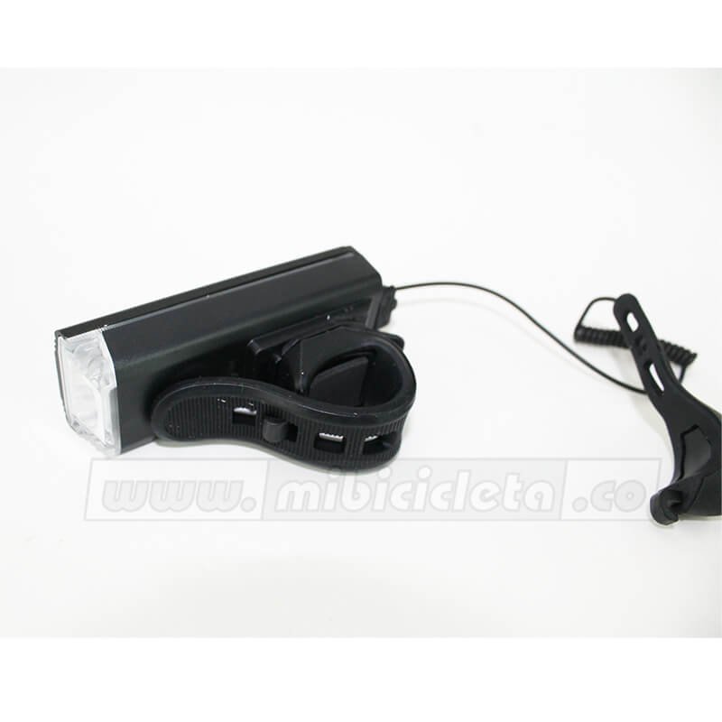 Luz Delantera 300 Lm C/Bocina Y Sensor Aluminio Hj-062 - Imagen 3