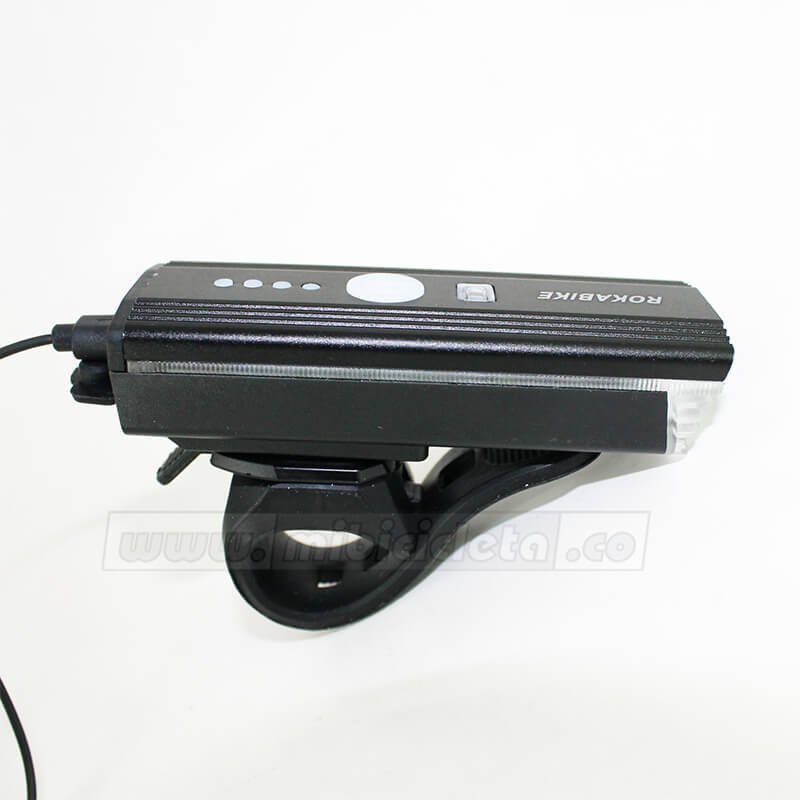 Luz Delantera 300 Lm C/Bocina Y Sensor Aluminio Hj-062