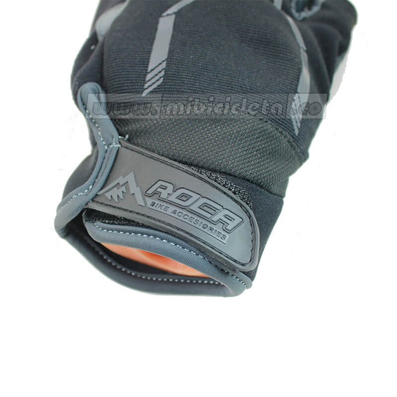 Guantes Ciclismo Largos Rocca Térmico Gel Negros - Imagen 3