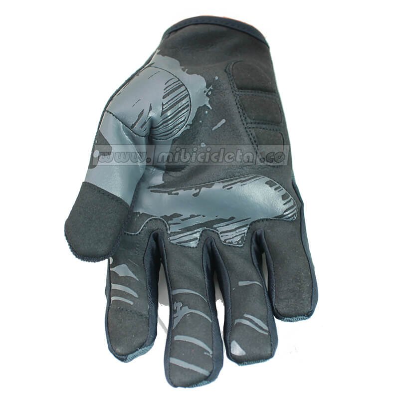 Guantes Ciclismo Largos Rocca Gris Palma Estampada - Imagen 2