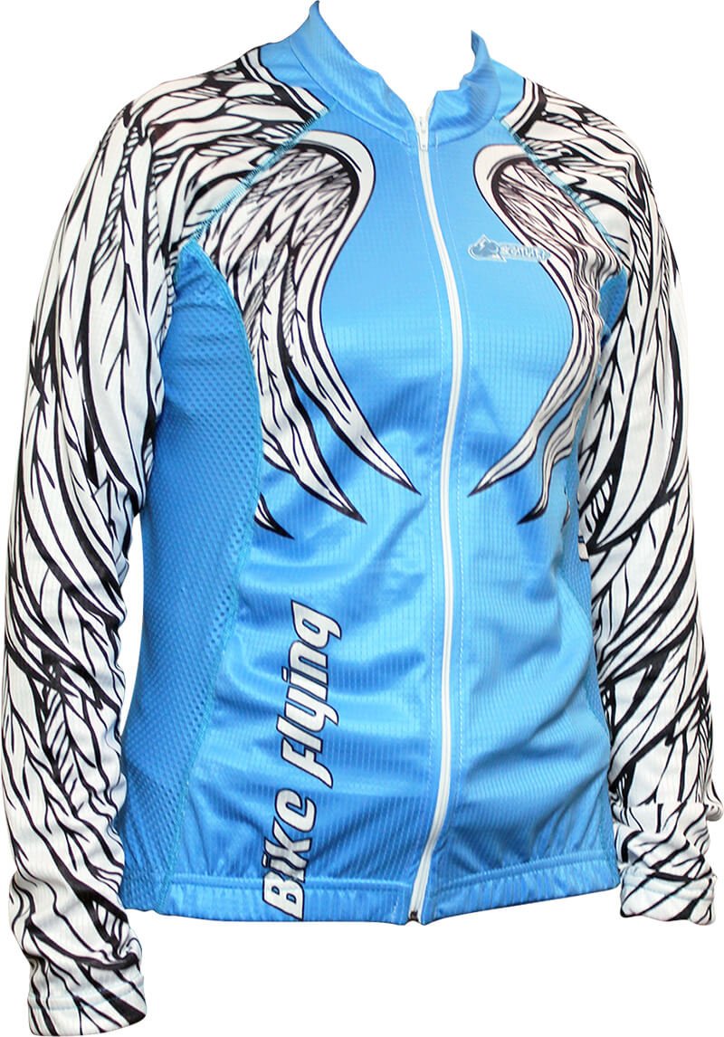 Jersey Dama Manga Larga Alas Azul Scalar
