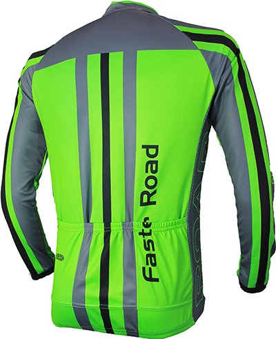 Jersey Hombre Manga Larga Road Verde Scalar - Imagen 2