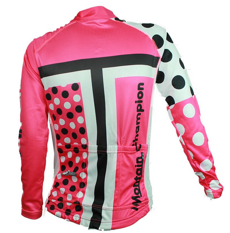 Jersey Dama Manga Larga Puntos Fucsia Scalar - Imagen 2
