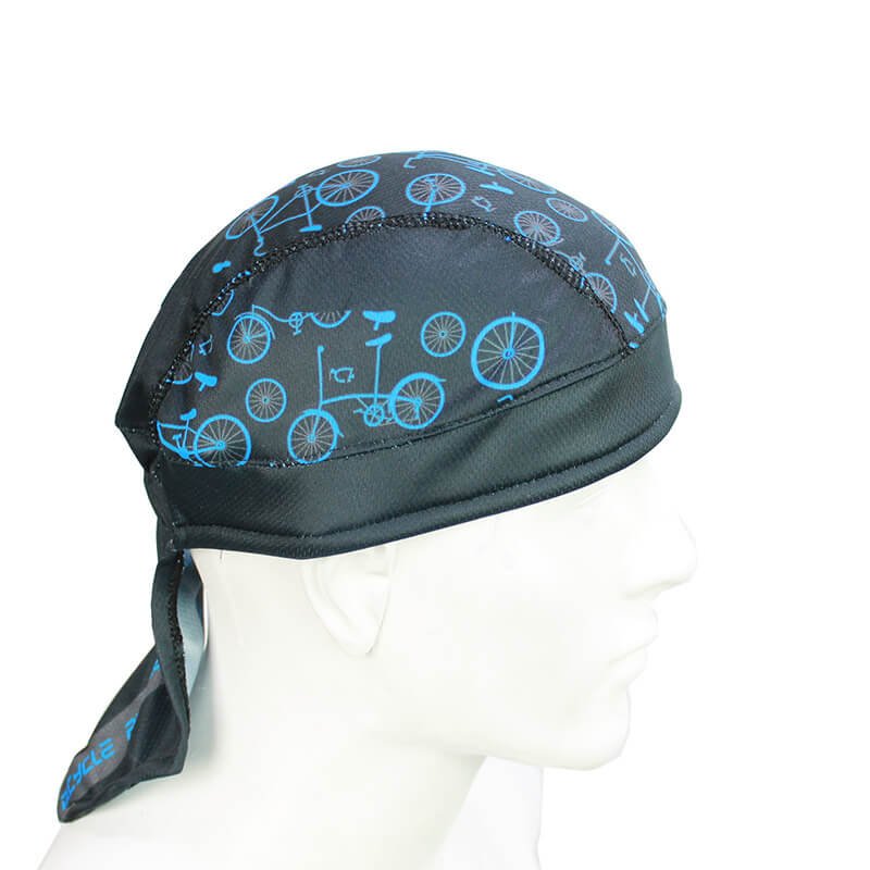 Pañoleta de Ciclismo Estampada Scalar Resortada Bicycle Azul