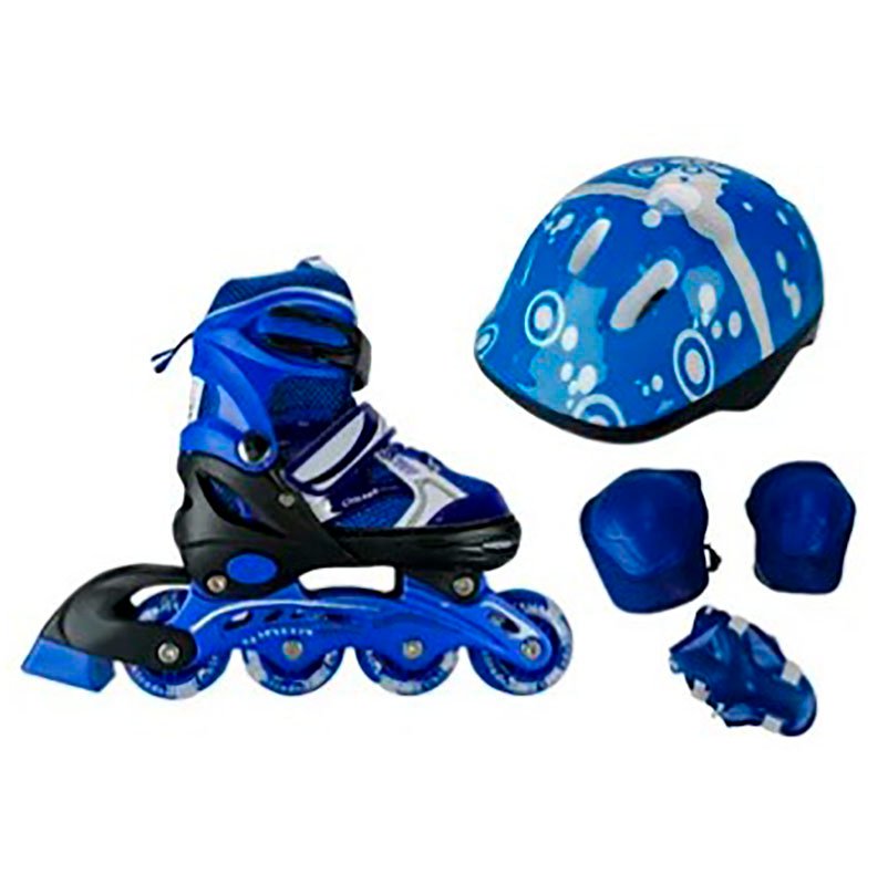 Patines Chicago Graduables + Kit de Protección Chasis Aluminio Ruedas con Luces - Imagen 2