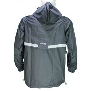 Chaqueta Rompevientos Vento Negra Con 3 Bolsillos