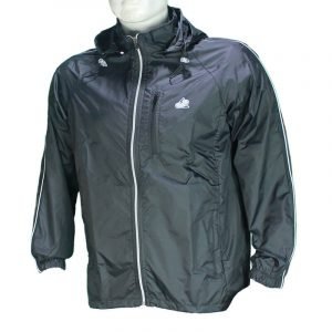 Chaqueta Rompevientos Vento Negra Con 3 Bolsillos