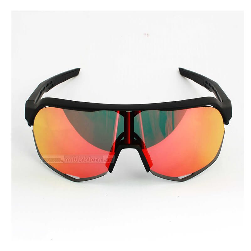Gafas ciclismo Sim 100# Z2 AAA 3 Lentes Fotocromatico/Rojo/Plata - Imagen 2