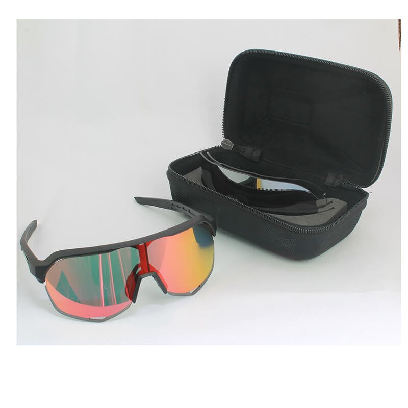 Gafas ciclismo Sim 100# Z2 AAA 3 Lentes Fotocromatico/Rojo/Plata - Imagen 7