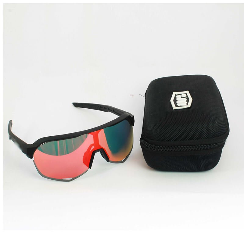 Gafas ciclismo Sim 100# Z2 AAA 3 Lentes Fotocromatico/Rojo/Plata - Imagen 8