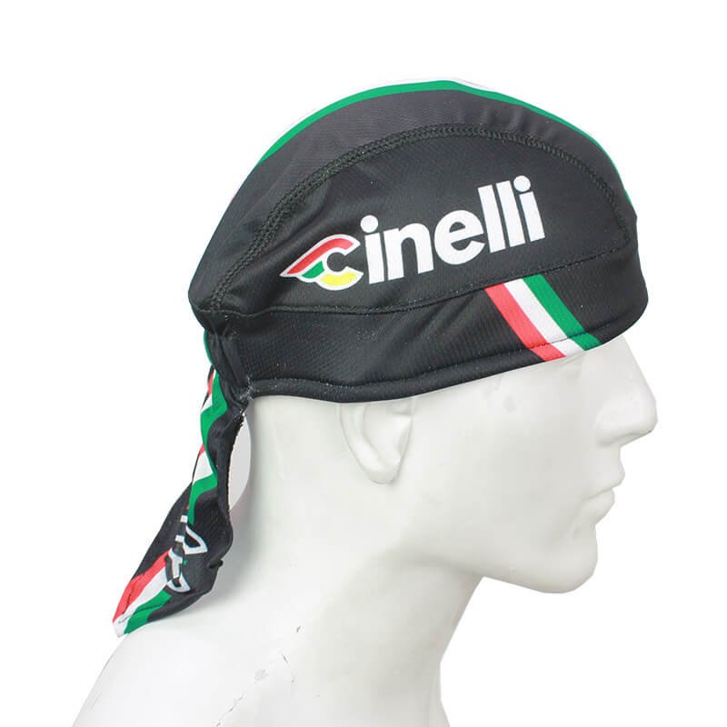 Pañoleta de Ciclismo Estampada 36 Resortada Cinel Negra