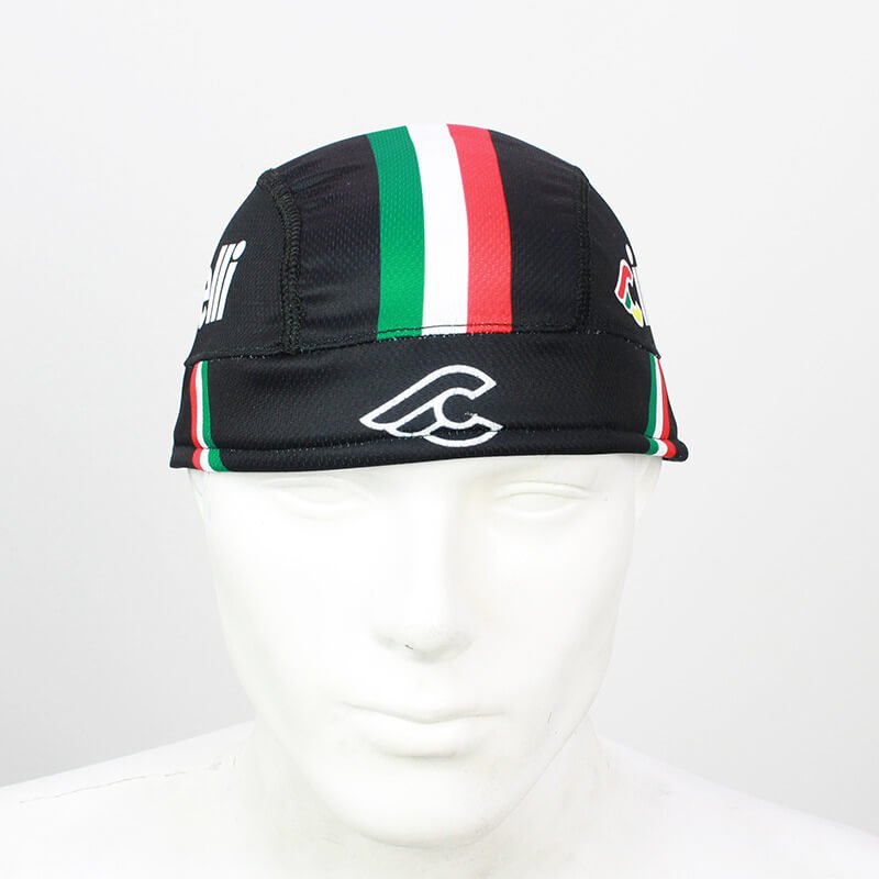 Pañoleta de Ciclismo Estampada 36 Resortada Cinel Negra - Imagen 2