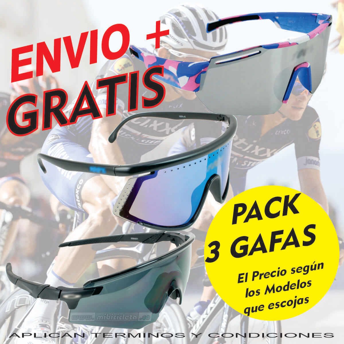 Gafas ciclismo Sim 100# Spcraf 100#-4 Blanca AA - Imagen 5