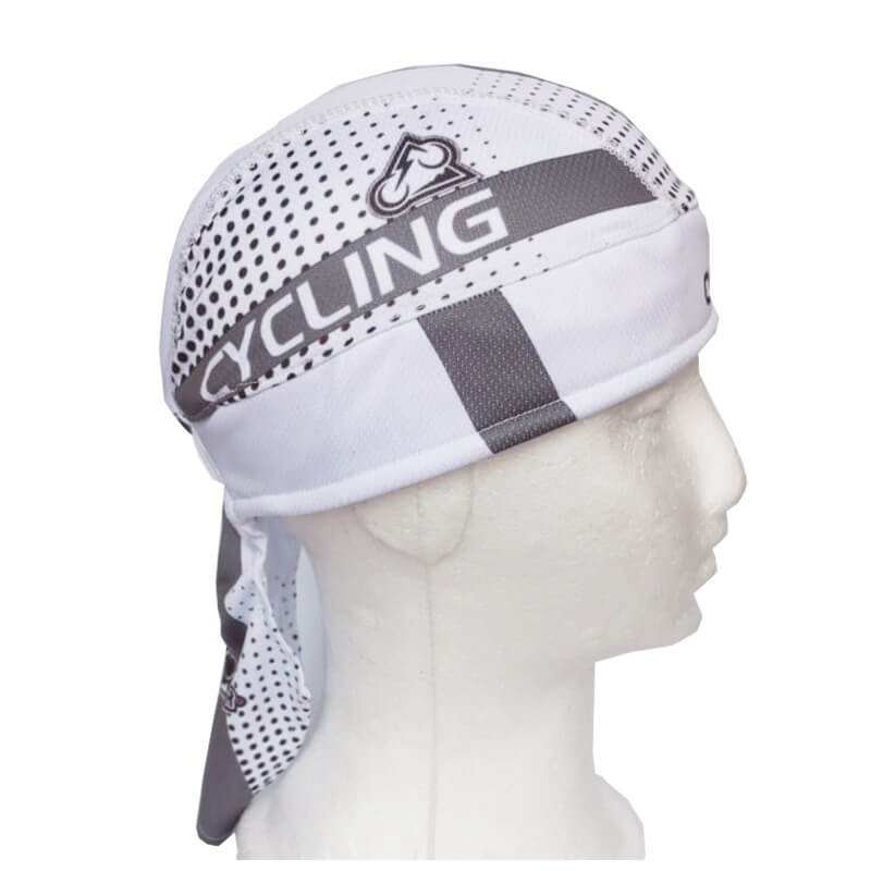 Pañoleta de Ciclismo Estampada 43 Resortada Cycling2 Blanca