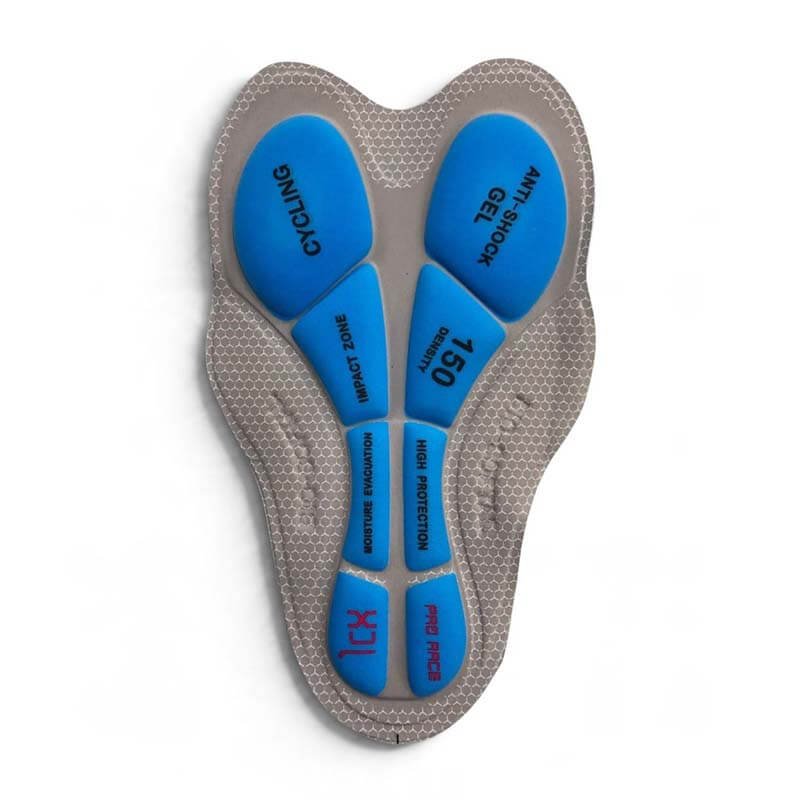 Badana Estampada Gel Pro Race Gris Para Lycra Imp.